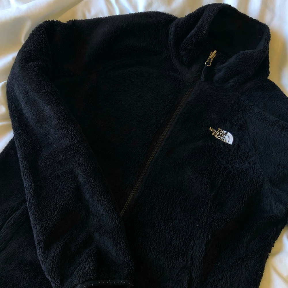 Black North Face jacket. Fuzzy and super soft!!